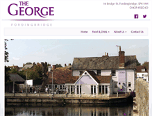 Tablet Screenshot of georgeatfordingbridge.co.uk